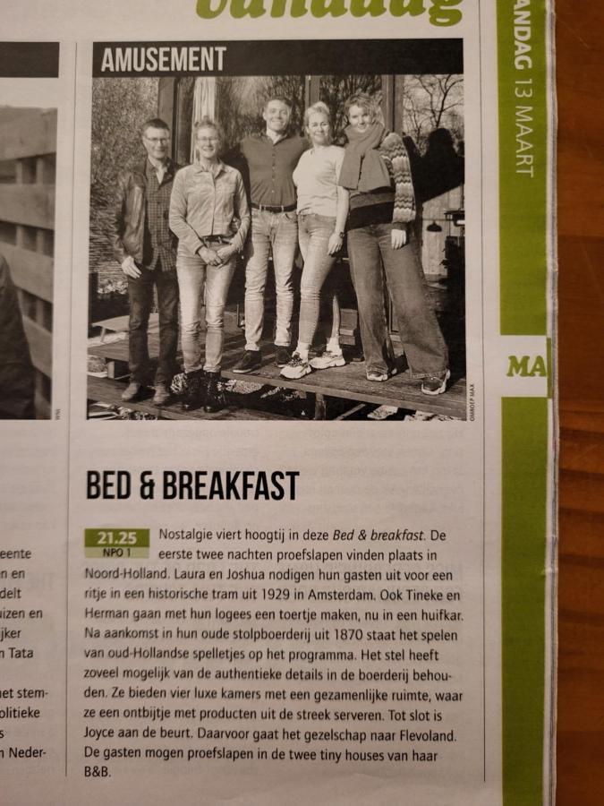 B & B De Tocht Berkhout 외부 사진